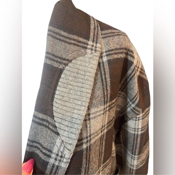 Vintage CRISCA wool plaid blazer Jacket, size Large (40) - Picture 6 of 11
